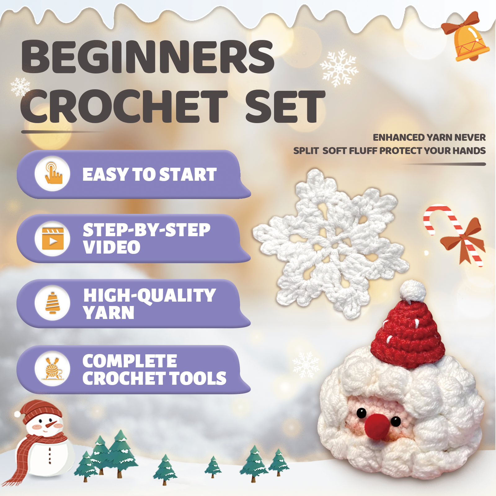 YAMAXIN 2PC Christmas Cake The - Art Craft Yarn review and price