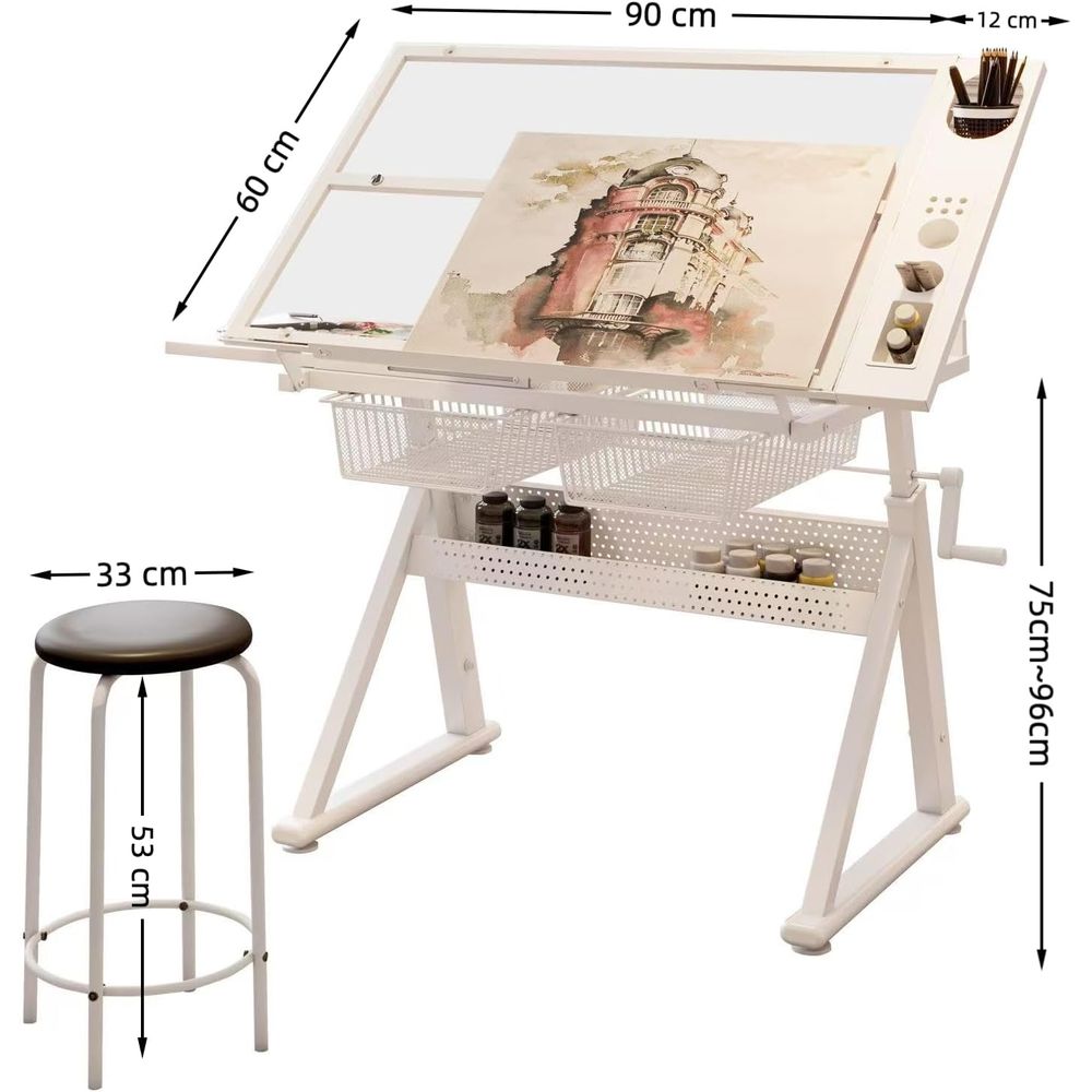 Adjustable Art Desk with Tempe - Art & Craft Kids Salon review and price