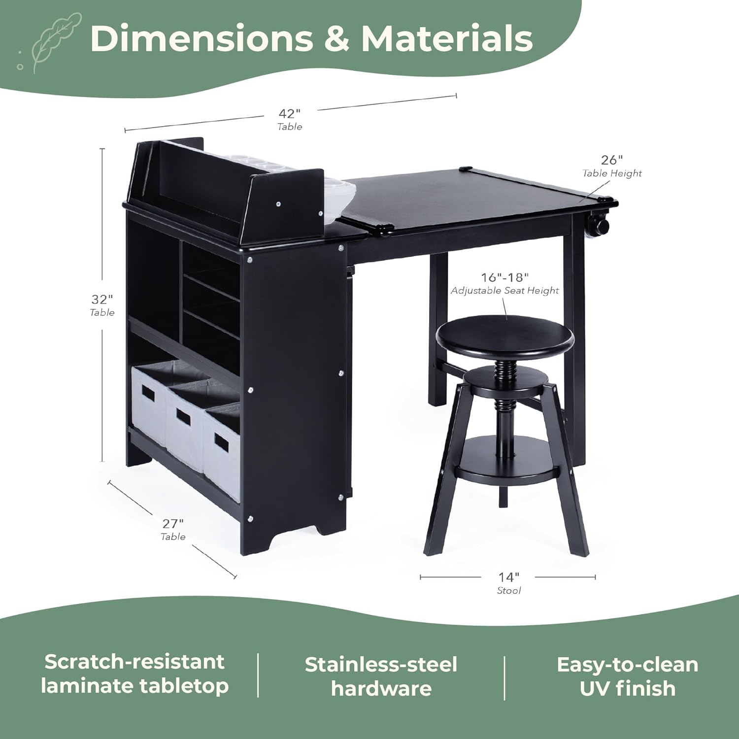 Design Studio – Black: 3-in-1  - Art & Craft Kids Salon review and price