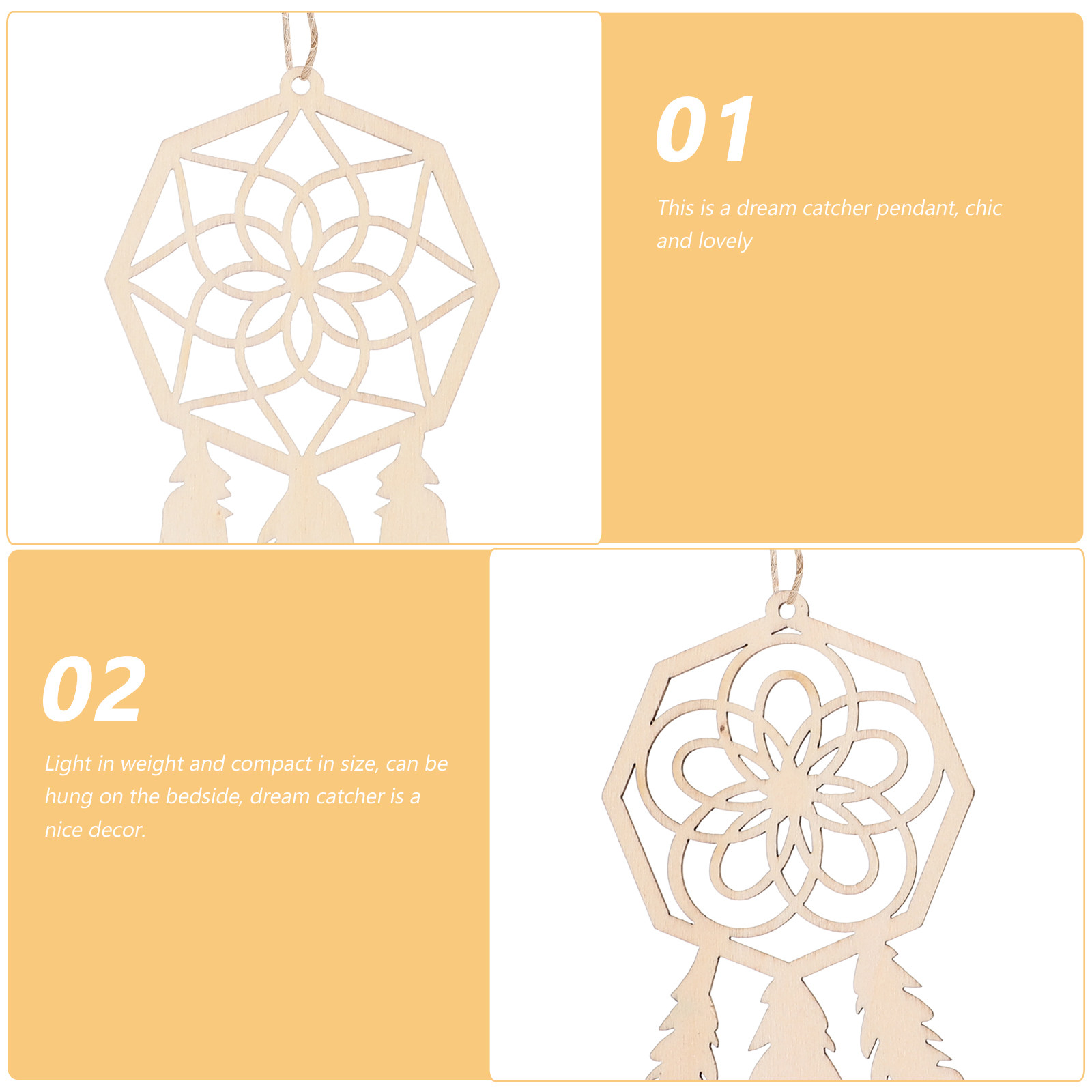 8Pcs Wooden Dream Catcher Wall - Art And Craft For Nursery review and price