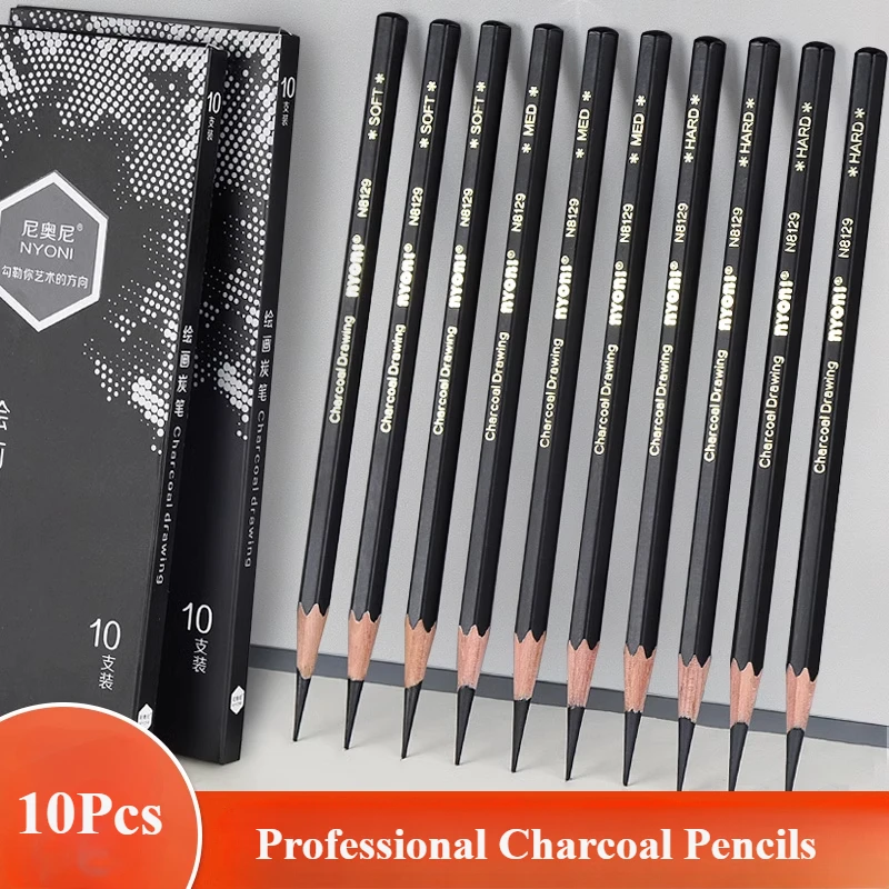 Professional Charcoal Pencils  - Sketching Charcoal Set review and price