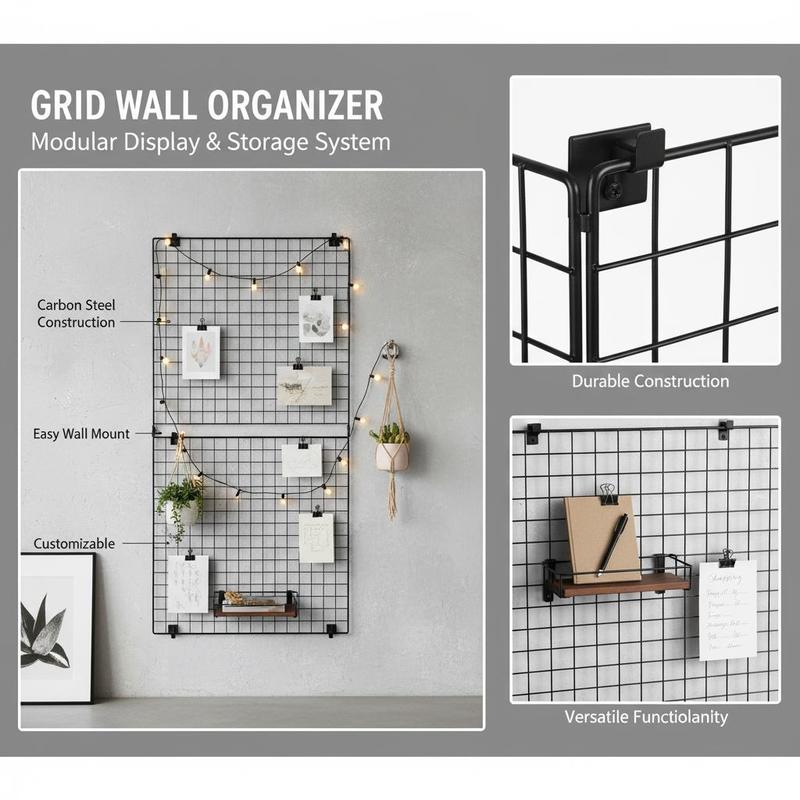 3 Packs Grid Wall Panels, 2 x  - Art X Craft review and price