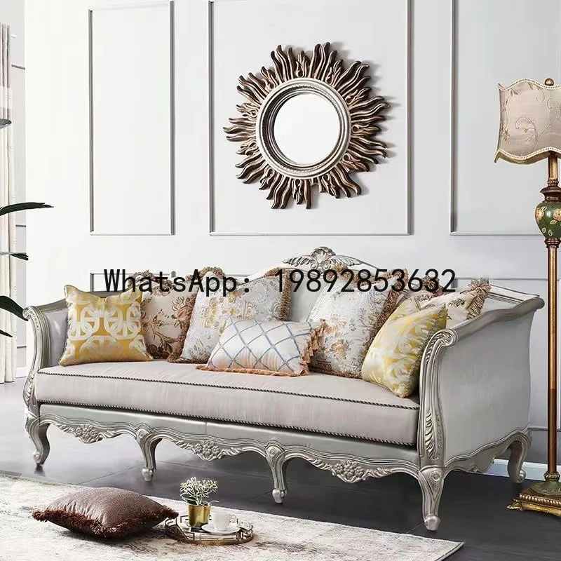 H5.15  all-solid wood sofa lea - Art & Craft Kids Salon review and price