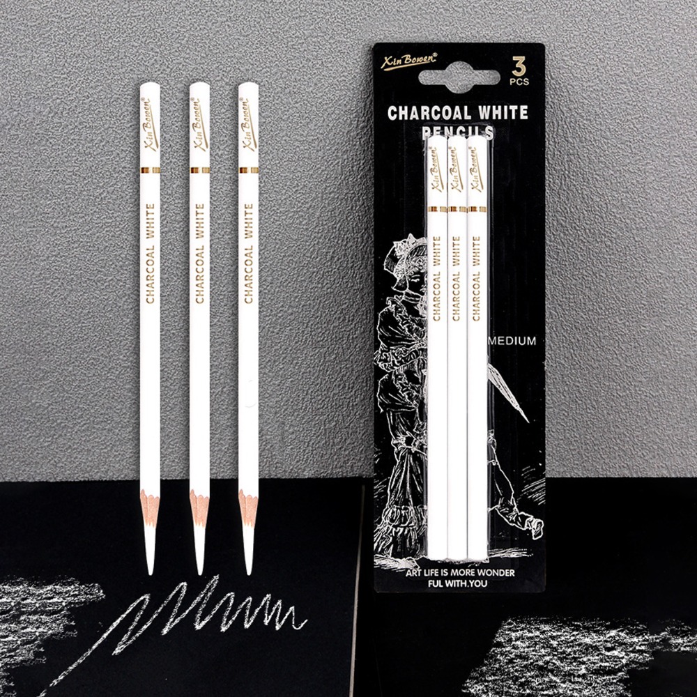 3Pcs Soft/Medium/Hard Charcoal - Sketching Charcoal Set review and price